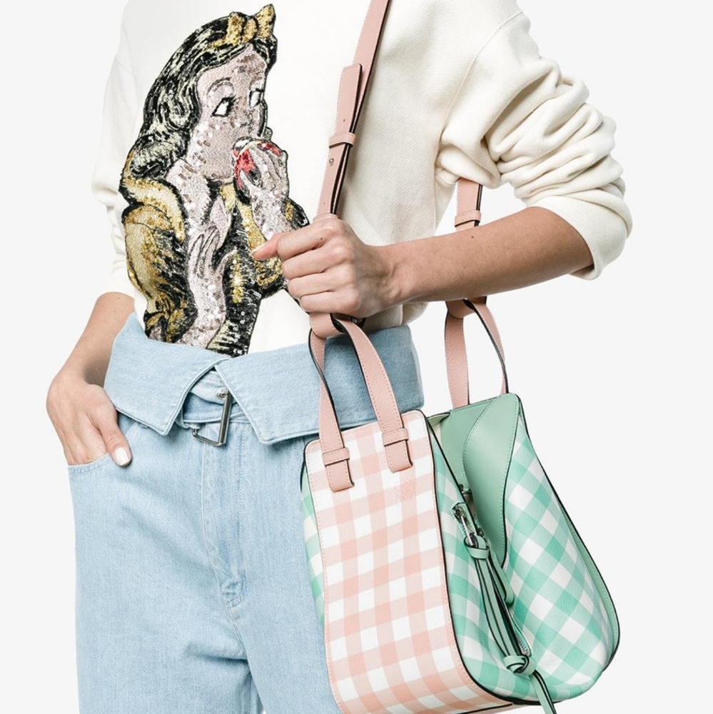 ISO Gingham Hammock bag